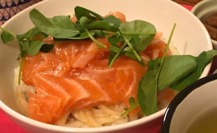 salmon rice and new directions